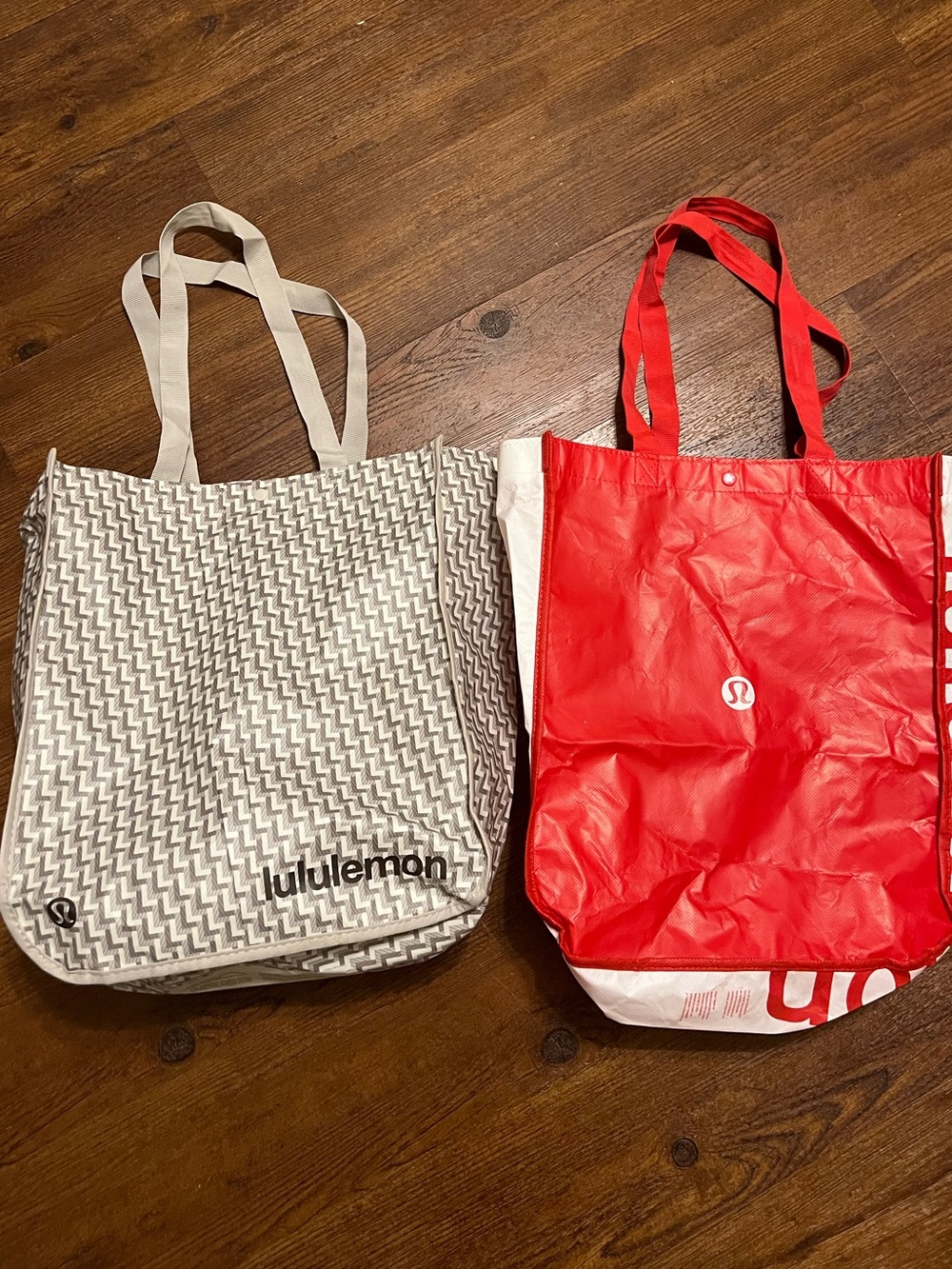 Lululemon Athletica Reusable Tote Bags Set of 2